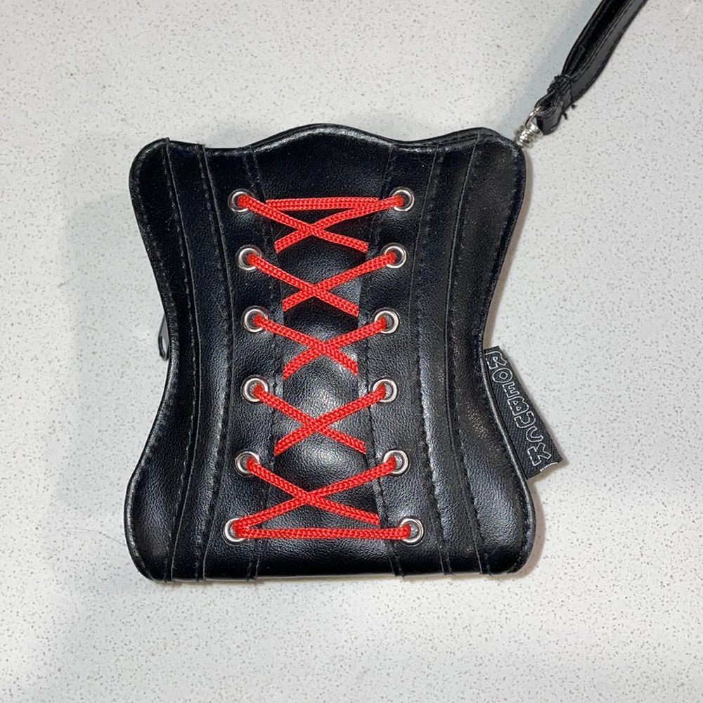 Black Corset Mini Clutch